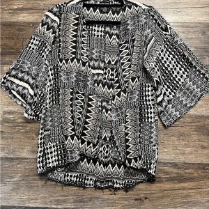 Wet Seal Black and White Swim Coverup Womens S/M
